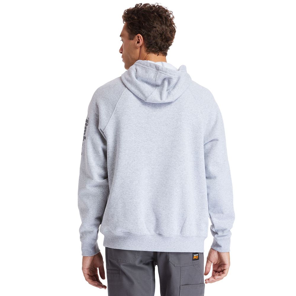 Timberland Φουτερ Ανδρικα Γκρι - Pro® Big & Tall Hood Honcho Sport Hoodie - Greece 8173965-HD